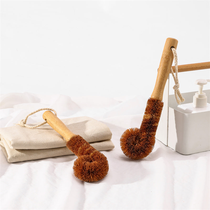Coconut Bristle Scrubber Brush